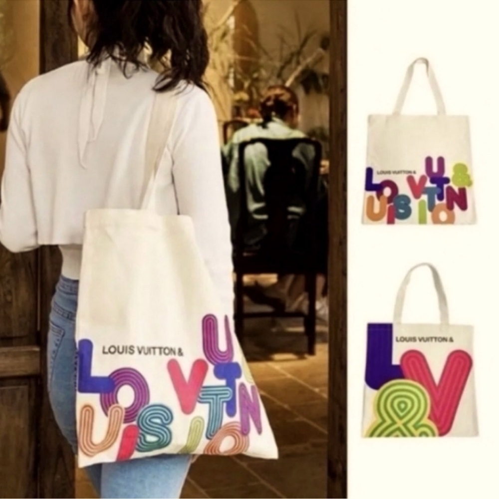NEW Louis Vuitton Limited Canvas Eco Tote Bag - Picture 2 of 7